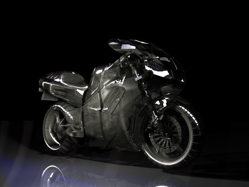 transparent motorcycle design