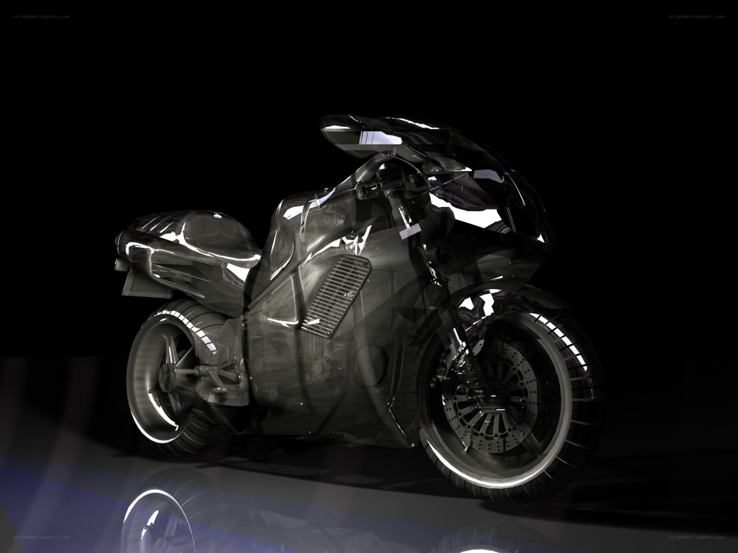 transparent motorcycle design