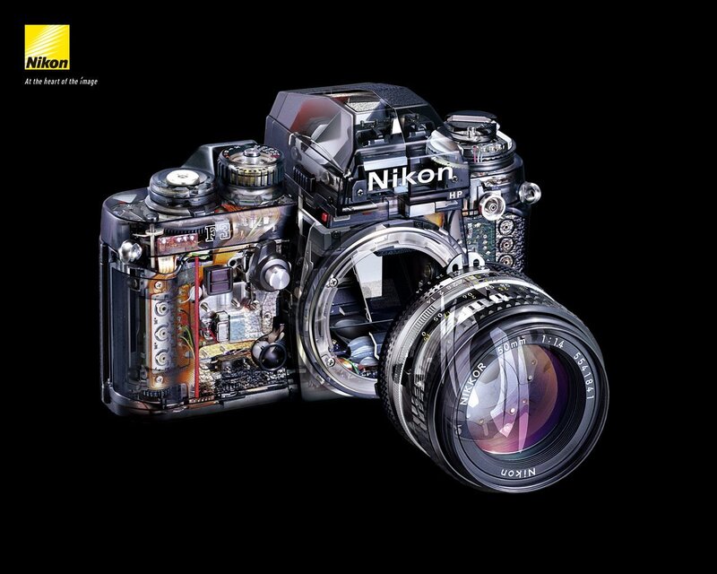 Transparent Nikon Camera