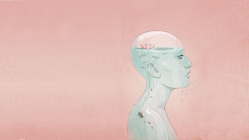 Transparent Person with Water