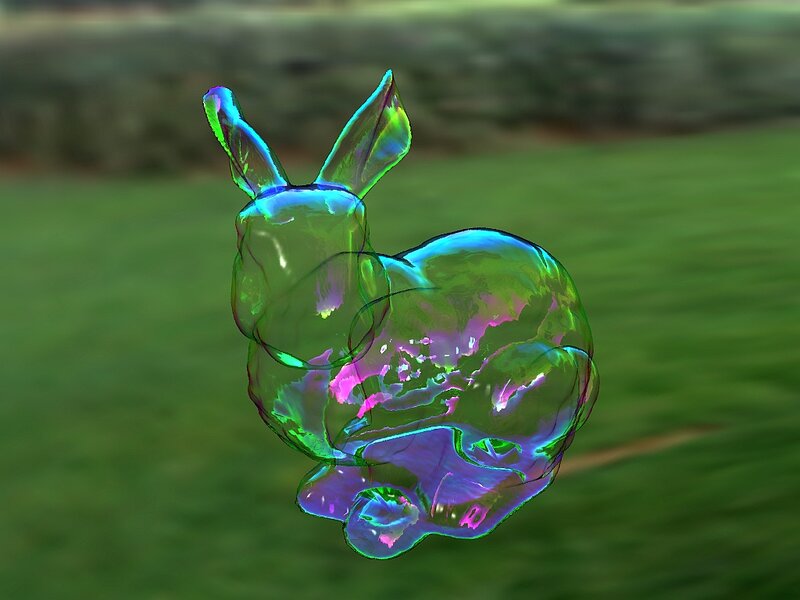 Transparent Rabbit Bubble