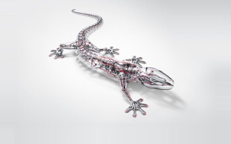 transparent robotic gecko