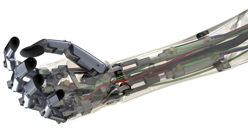 Transparent Robotic Hand — Clear