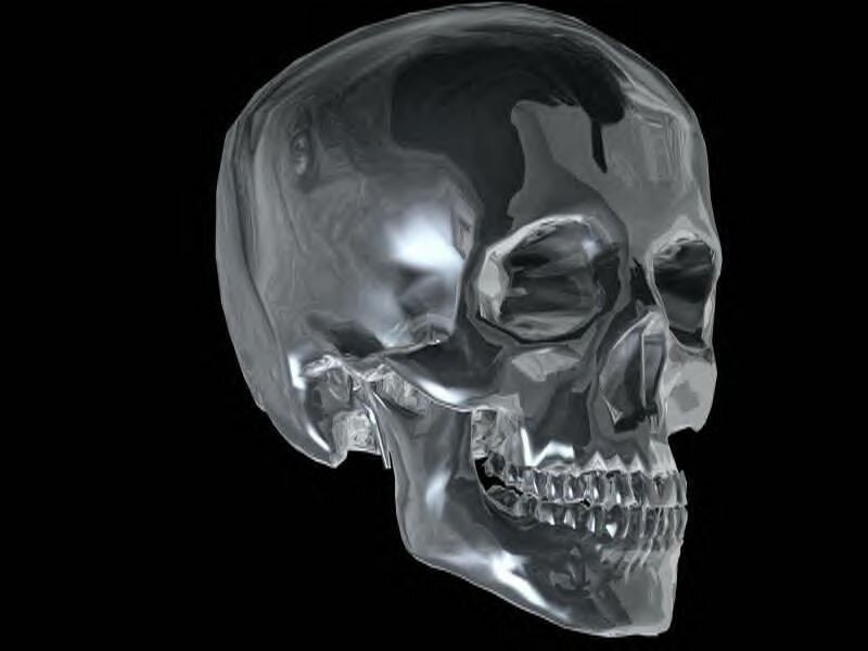 Transparent Skull — Black