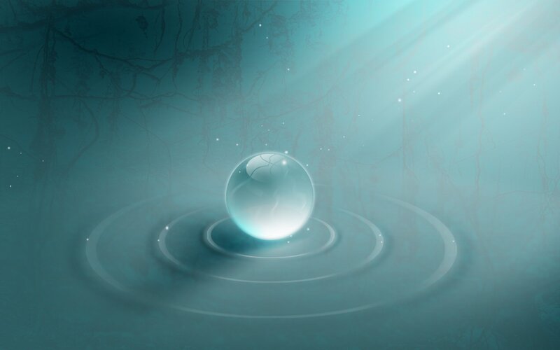 Transparent Sphere in Water