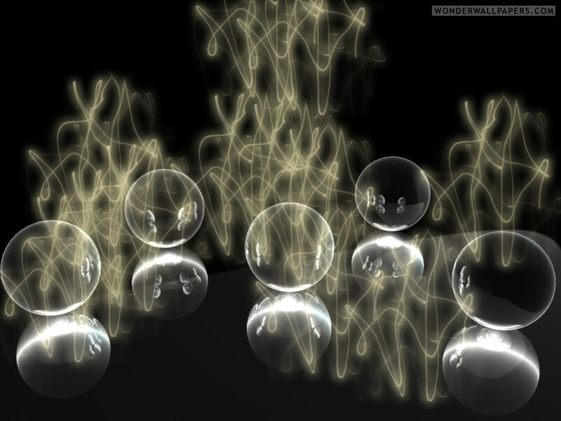 Transparent Spheres with Light Trails