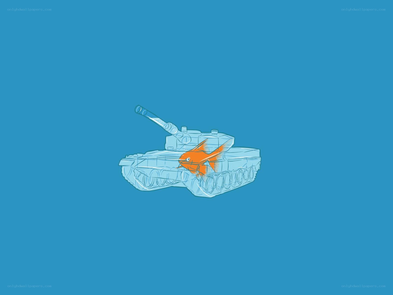 transparent tank with fish