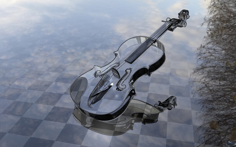 Transparent Violin