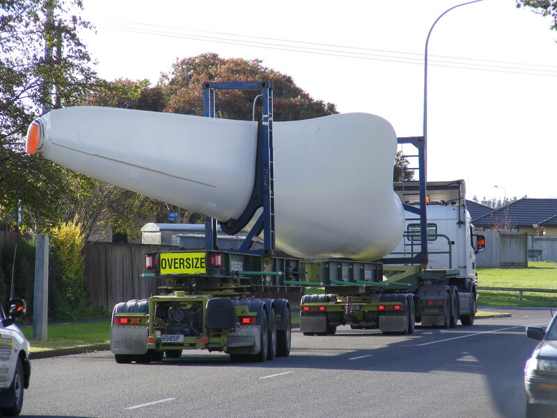 Transporting wind turbine blade