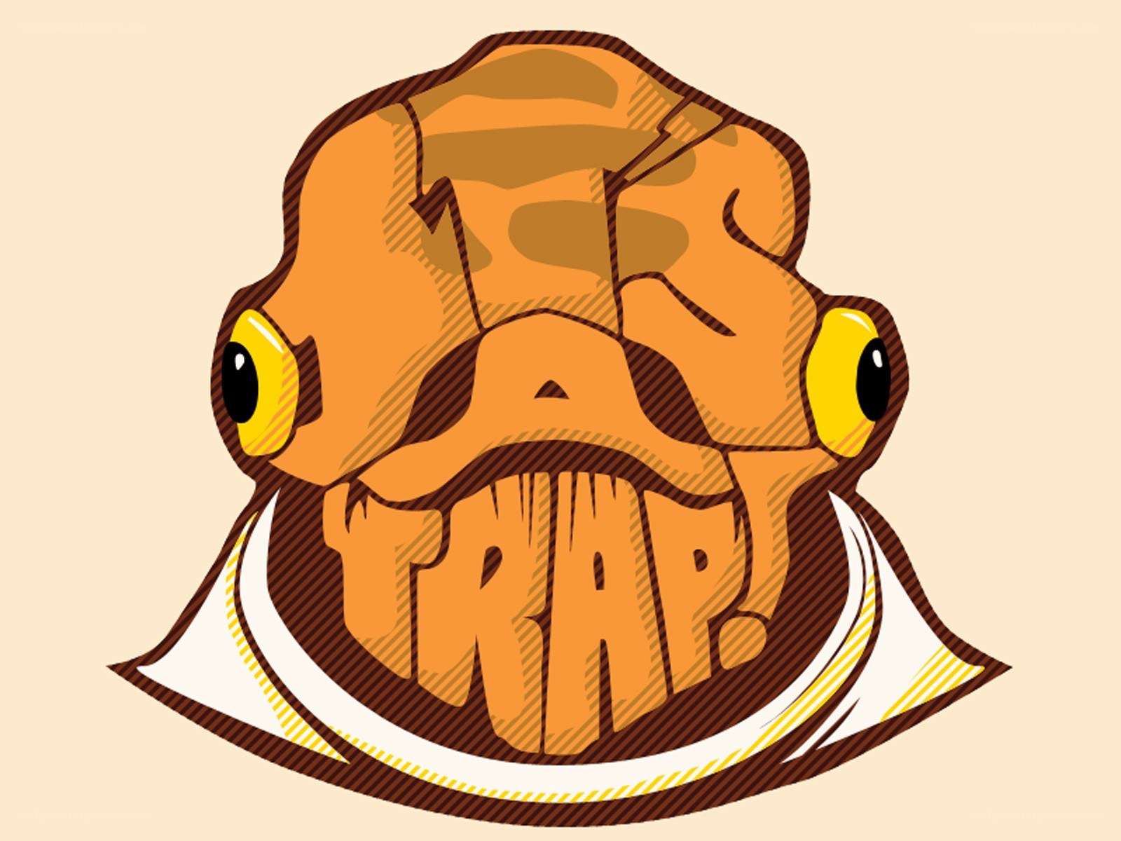 trap logo with cartoon skull