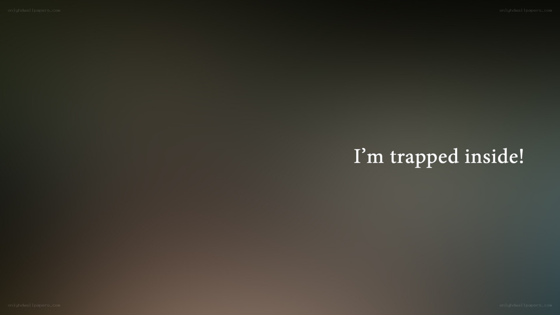 trapped inside text