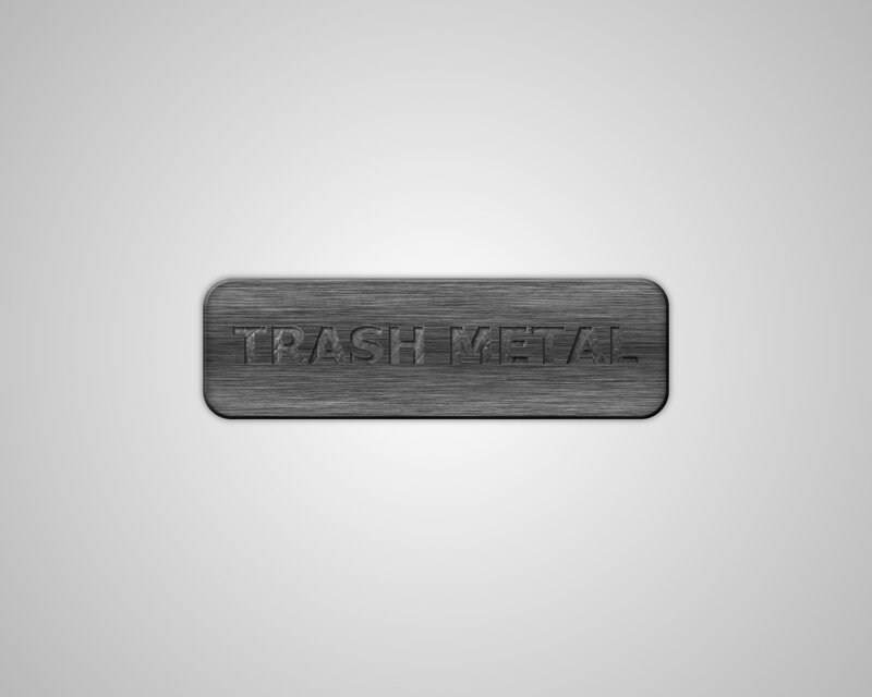 trash metal sign