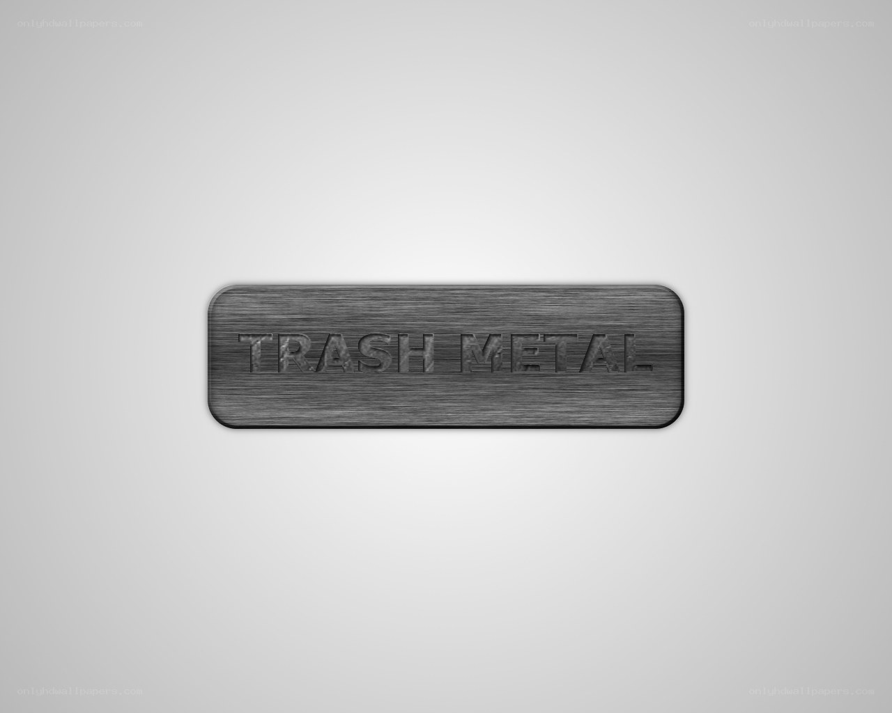 trash metal sign