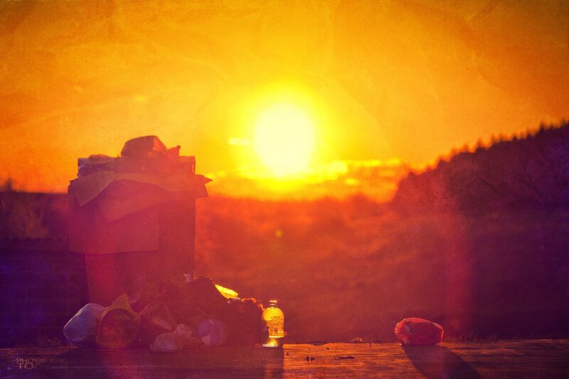 Trash Pile at Sunset