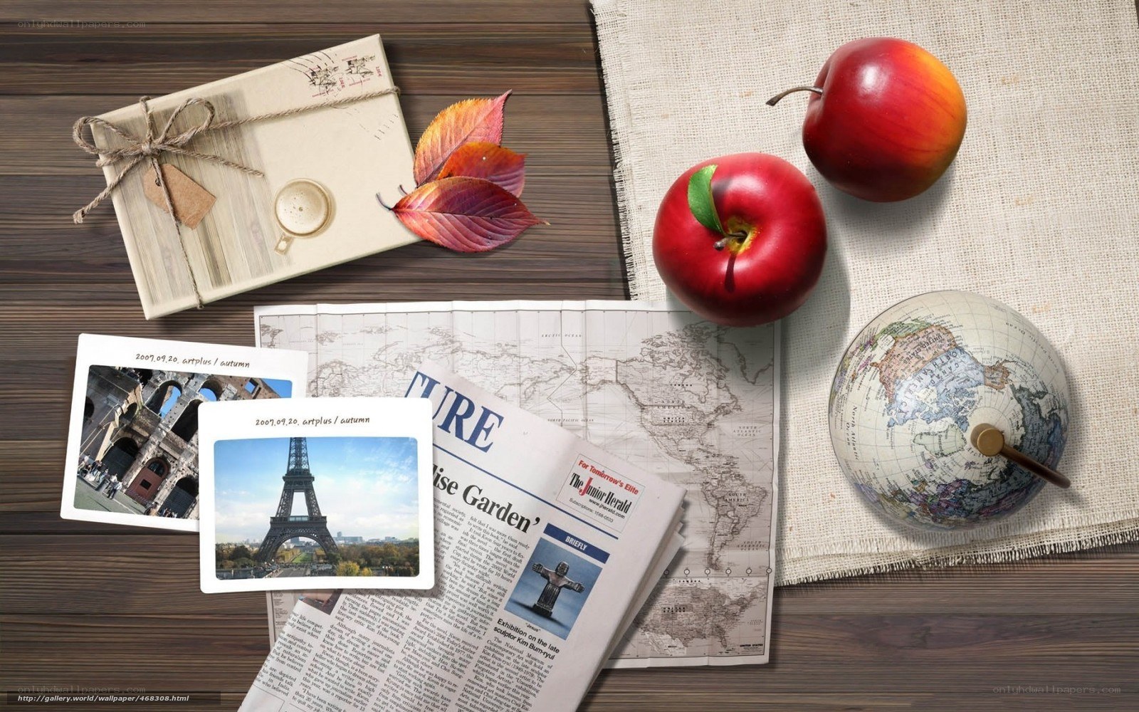 travel and autumn items