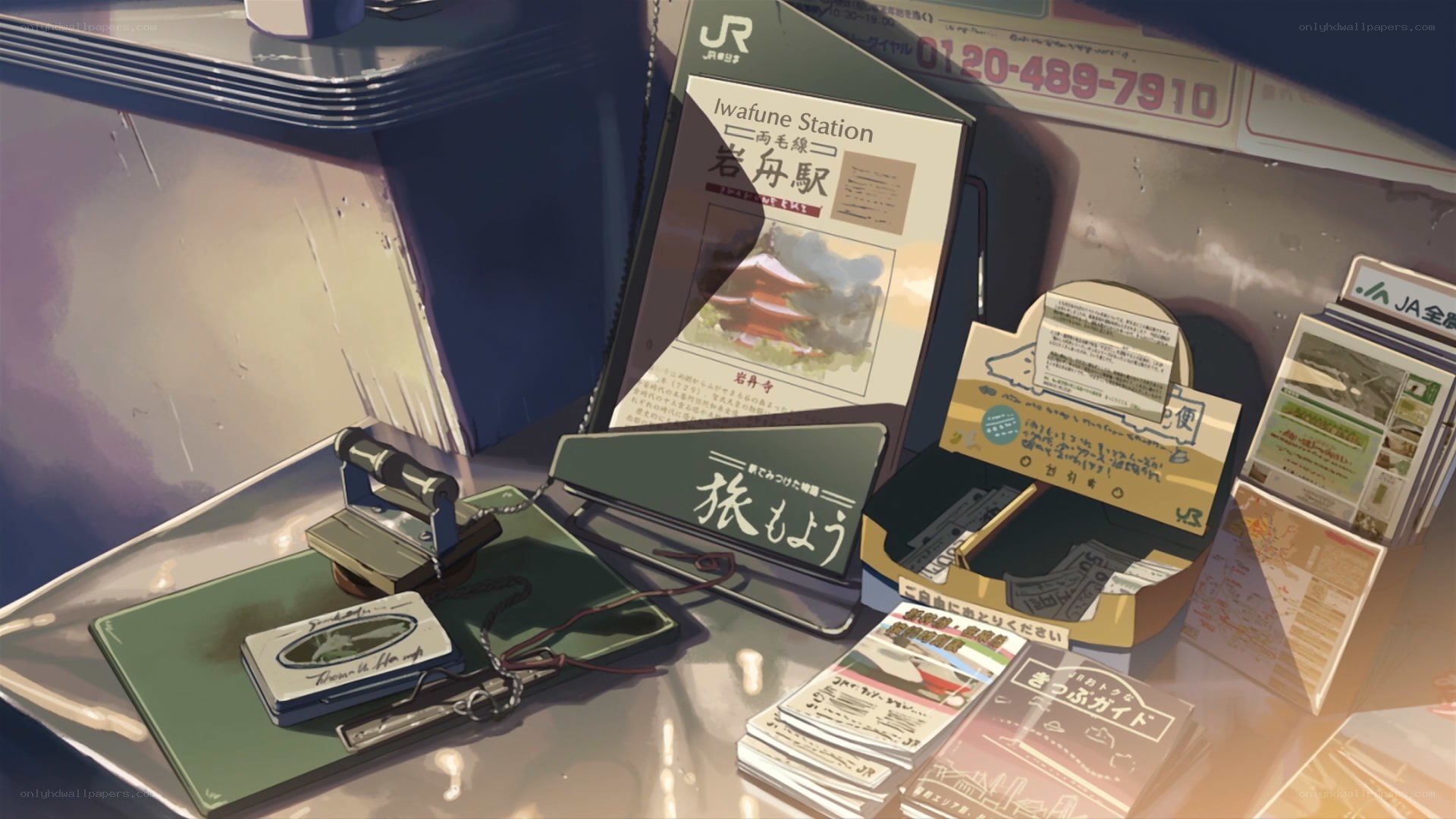 Travel items at Iwafune Station