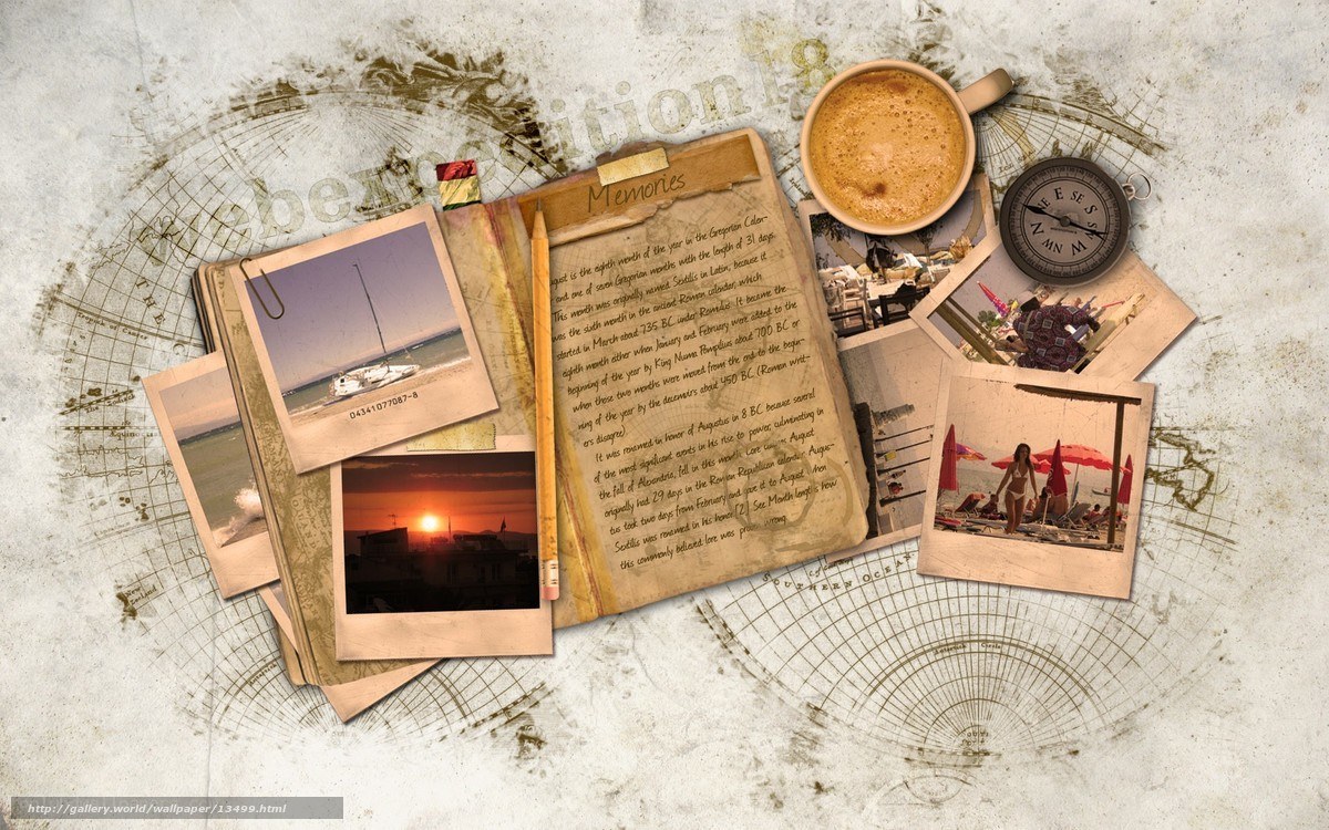 Travel memories collage