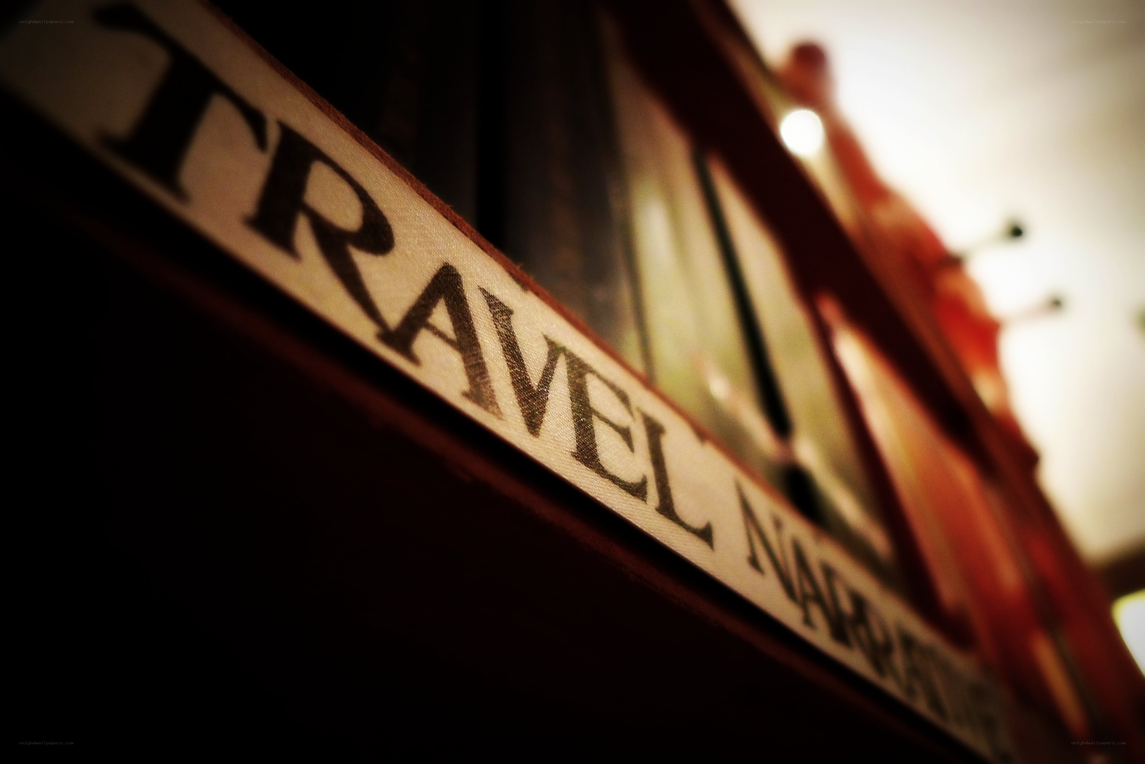 travel narrative sign