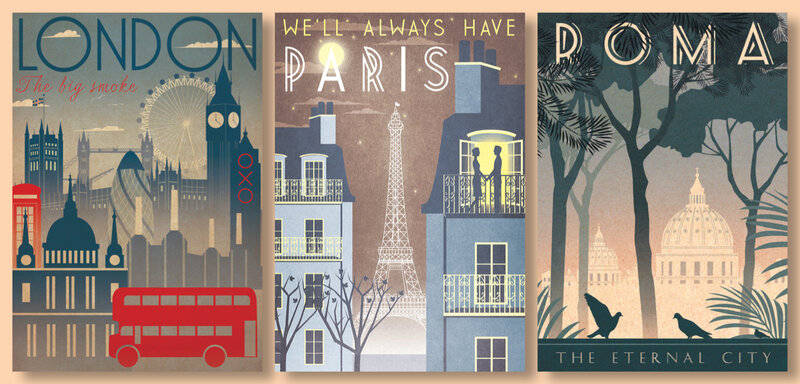 Travel Posters of Cities