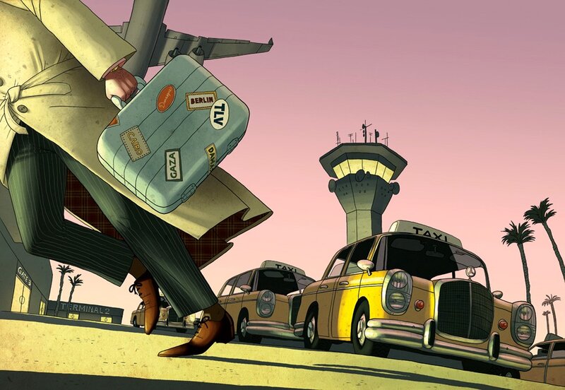 traveler at airport terminal