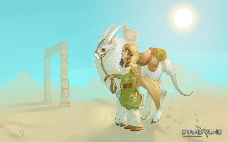 traveler with a white creature