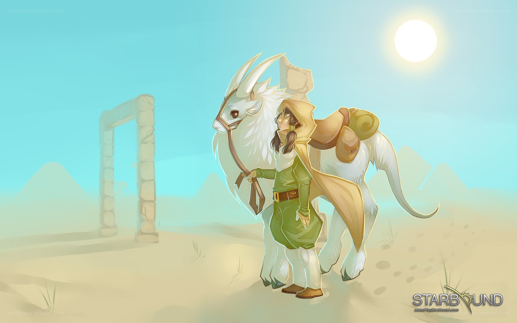 traveler with a white creature