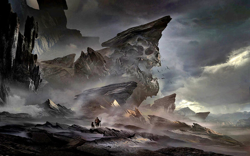 Traveler with Dog — Gray