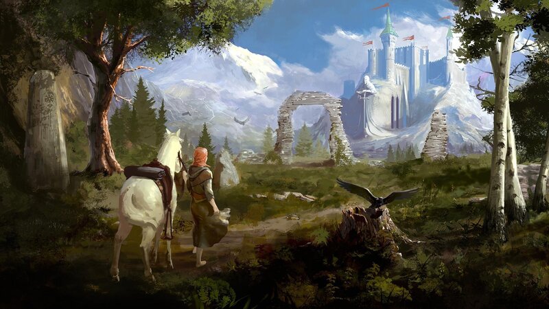 Traveler with Horse — Green