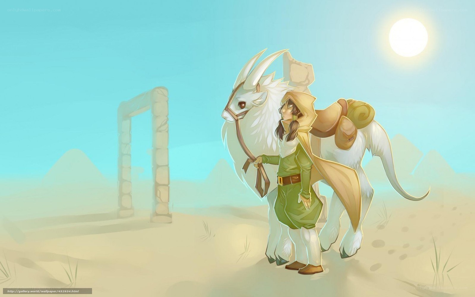 traveler with white creature