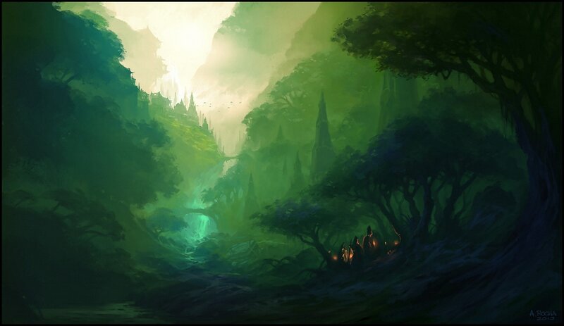 Travelers in a Forest