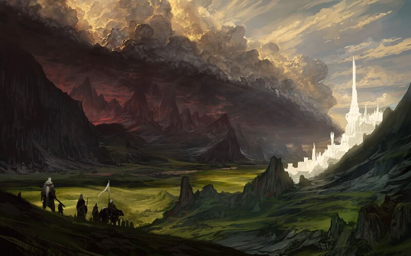 Travelers in a Valley