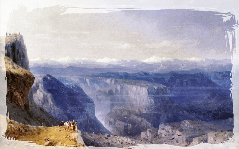 Travelers in Canyon