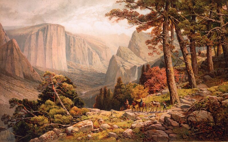 Travelers in Mountain Valley
