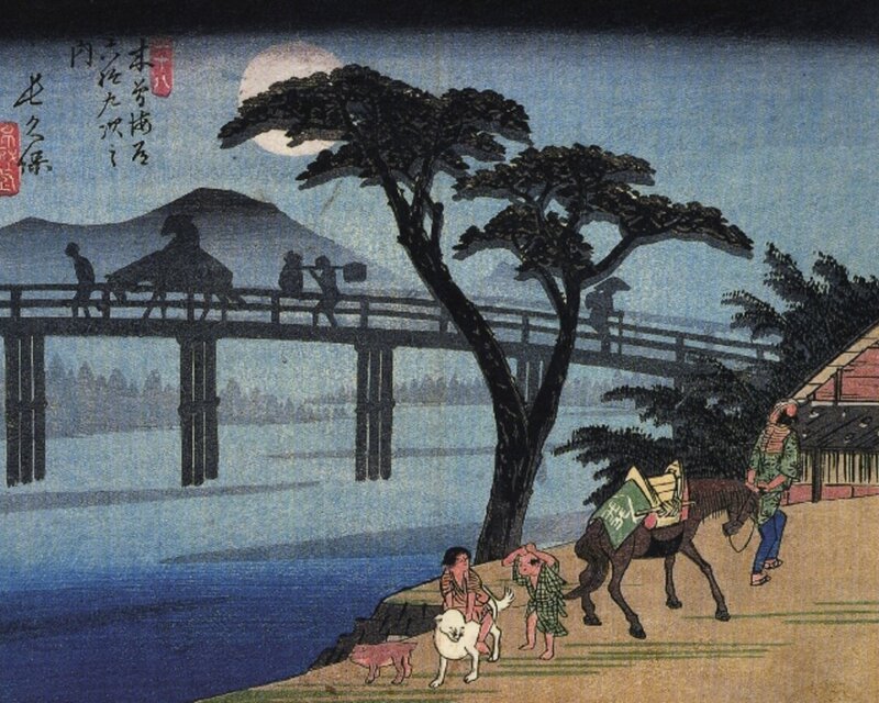 Travelers on a Riverbank