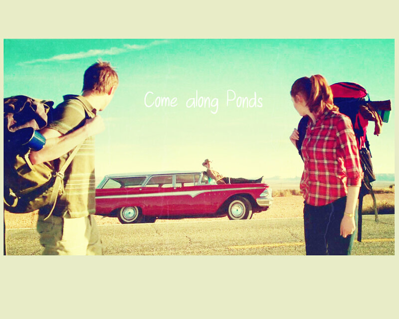 travelers with vintage car