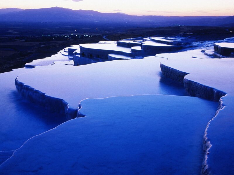 Travertine Terraces — Blue