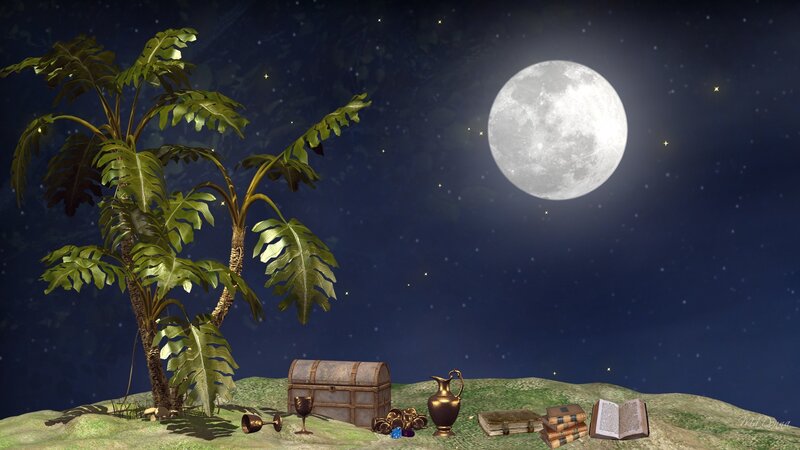 Treasure Chest on Island
