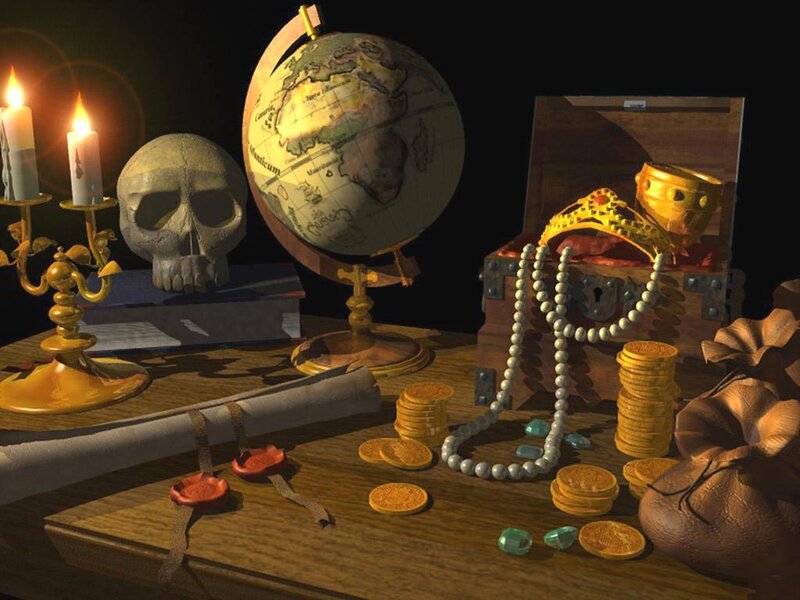 Treasure Chest on Table
