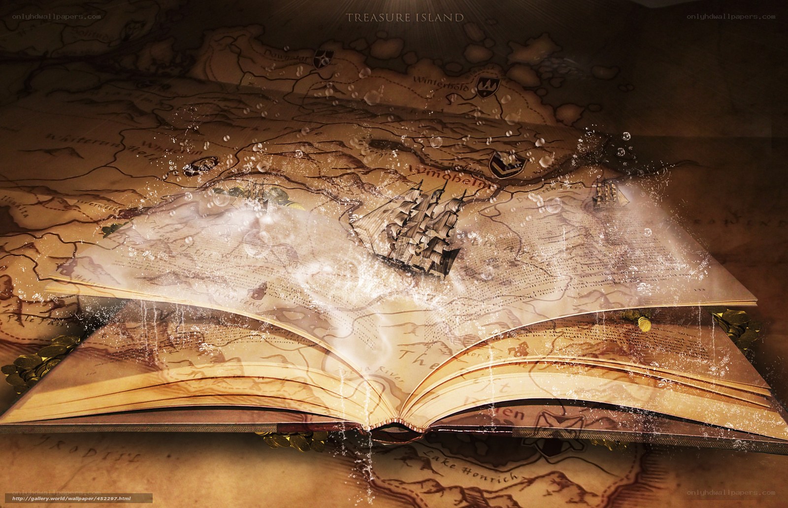Treasure Island book map