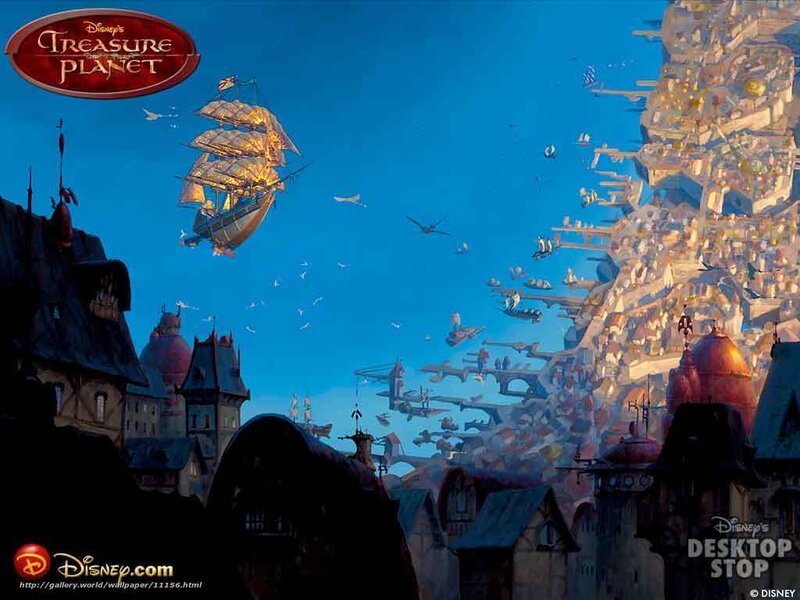 Treasure Planet cityscape