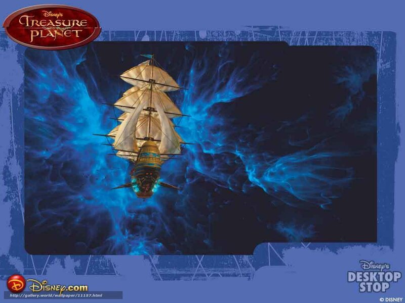 Treasure Planet ship in space