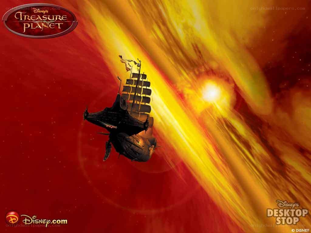 Treasure Planet ship in space