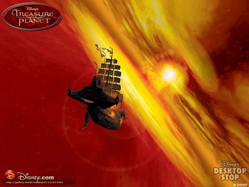 Treasure Planet ship in space