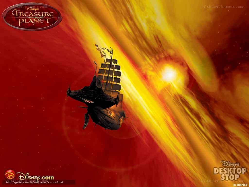 Treasure Planet ship in space