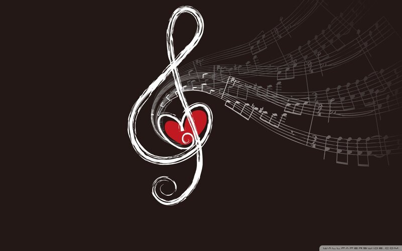 Treble Clef with Heart