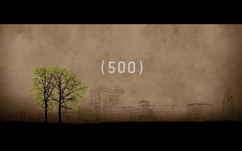 Tree and City Skyline