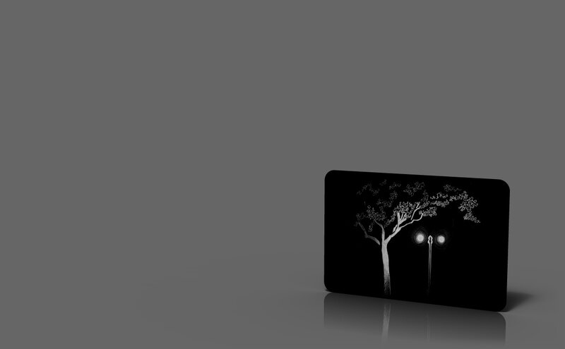 tree and streetlight illustration