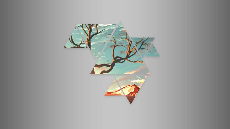 Tree Branches and Mountain
