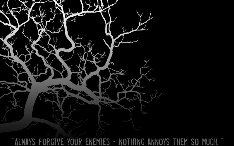 tree branches with quote