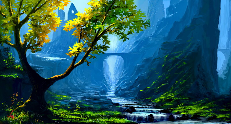 Tree by a Stream